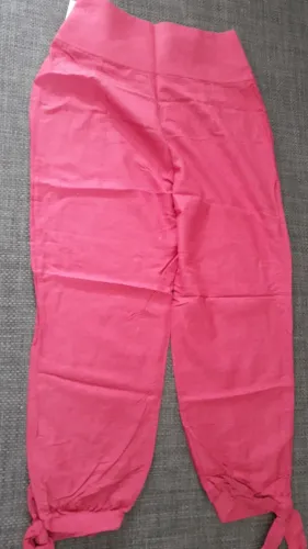 Calça tamanho M, tecido de algodão, Pantalon