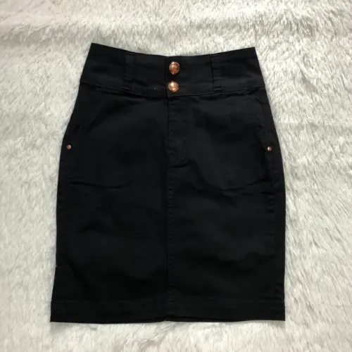 Saia jeans feminina Diva Menina 36