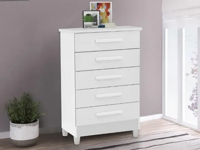 Comoda Paola Branco Até 12x - Frete Grátis