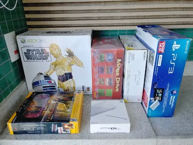 Coleção de consoles Sony, Microsoft, Nintendo e etc.