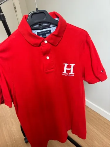 Camisa Polo Tommy Hilfiger Vermelha
