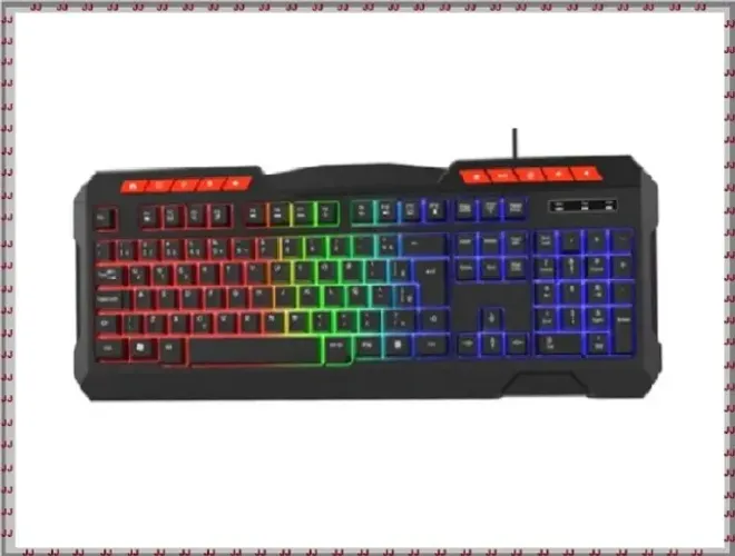 Teclado Gamer Evolut Ranger Cor Preto Com Luz Rainbow