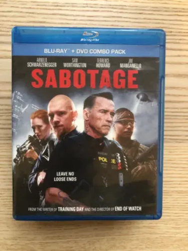 Blu-Ray Sabotagem. Importado. Sem legendas em PT-BR