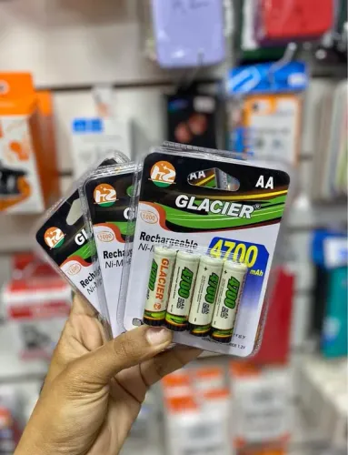 Bateria Recarregável AA Glacier 4700 mAh - Pacote com 3