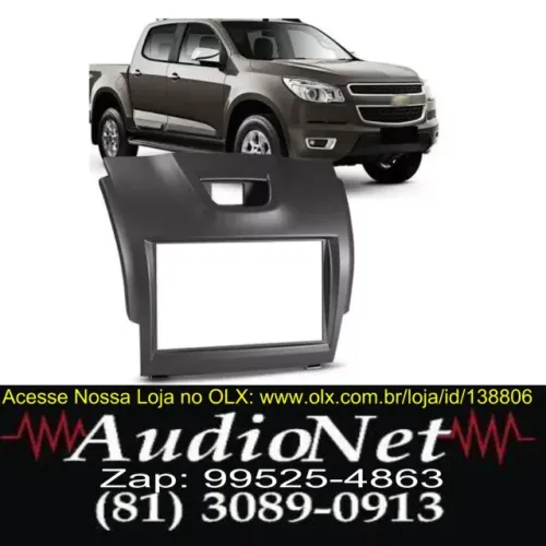 Moldura 2 Din Para Central Multimídia Gm S10 2012 