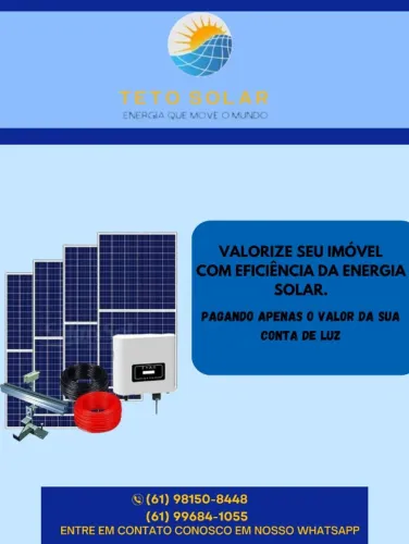 Serviço de instalação e manutenção de placas solar