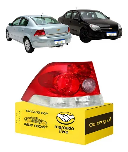 Lanterna Esquerda Vectra Sedan 2006 2007 2008 2009 2010 2011 Esquerdo/motorista Vermelho