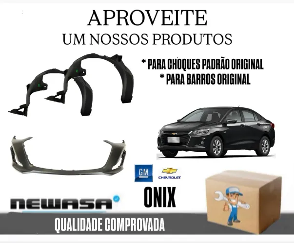 Peças para Chevrolet Onix / PARA CHOQUES E PARA BARROS / ASA DE URUBU