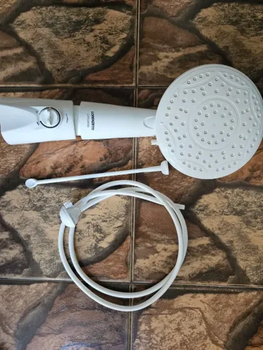 Chuveiro Elet3rônico (110V/127V) 5500w Branco Redondo Pressurizador Advanced Lorenzetti