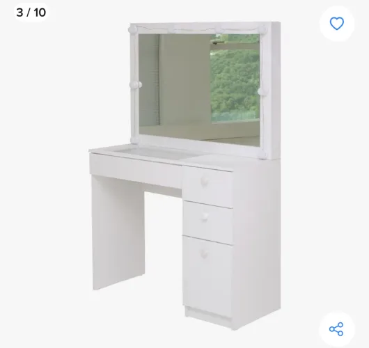 Penteadeira tapa de vidro com luzes nova na caixa nunca usada esse modelo da imagem 