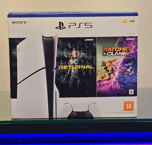 PS5 Slim 1TB C/ Leitor + 2 Jogos - Temos LOJA FÍSICA - Promoção de ANO NOVO