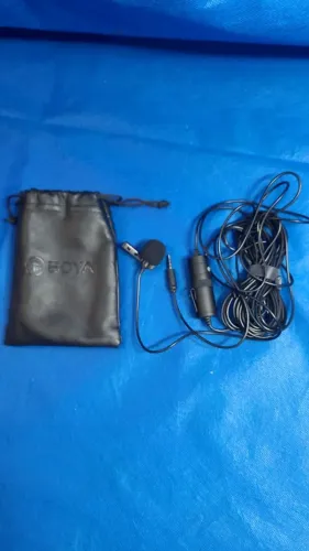 Microfone de Lapela Boya BY-M1 Original - Usado