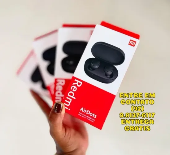 Fone de ouvido bluetooth Redmi -  Entrega das 9 até 22hrs