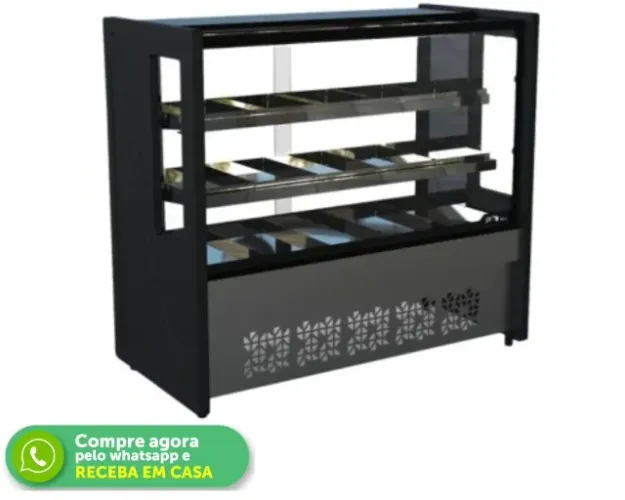 Balcão Vitrine Estufa 1,25M Polar
