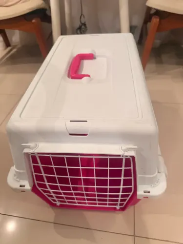 Caixa de transporte pet Rosa 