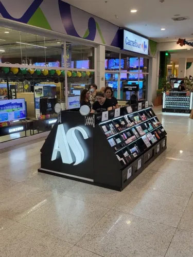 Quiosque expositor de produtos 