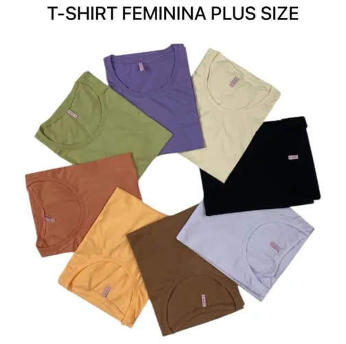 T-shirts Femininas Plus Size