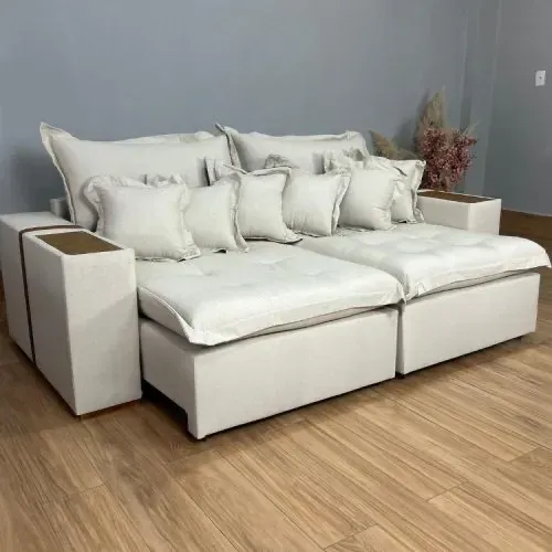 Sofá Cama Retrátil Reclinável Gabriel 2,30m L3378m