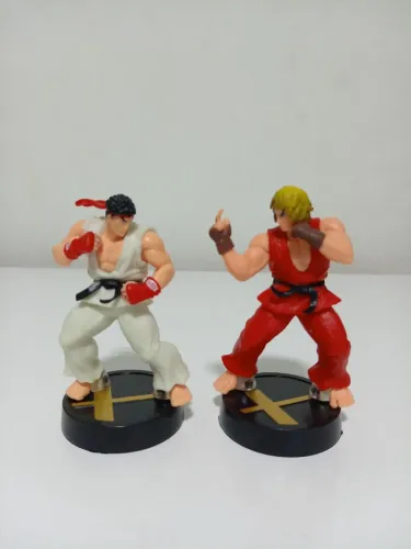 Kit 2 Bonecos Street Fighter Ryu e Ken(NOVO) action figure! 9cm! 