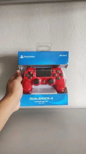 CONTROLE PS4 SONY, VERMELHO