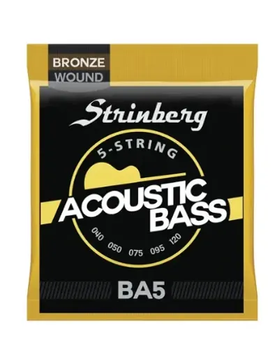Encordoamento Para Baixolão Baixo Acústico 5 Cordas 040 Strinberg Ba5