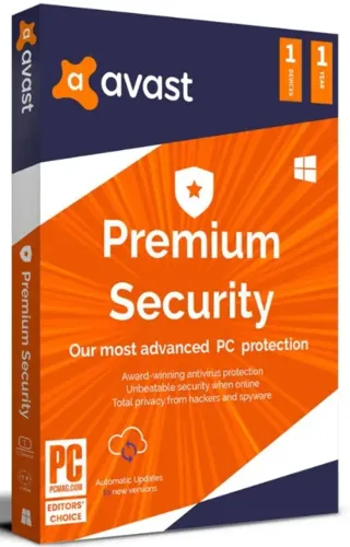 Avast Premium Security 2025 - DVD - Licença 1 Ano
