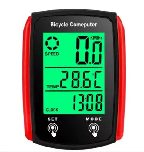 Computador de Bicicleta Bike Lcd Digital Com Luz de Fundo Velocímetro Odômetro z943