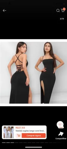 Vestido longo elegante 