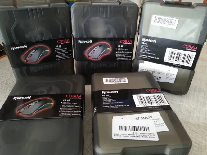 Mouse Gamer Redragon Cobra 12400 DPI, 8 Botões, 7 modos de iluminação diferentes