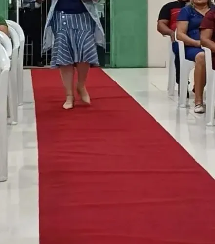 Carpete vermelho de desfile