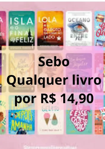LIVROS BONS E BARATOS QUALQUER LIVROS POR R$ 14,90 SEMI NOVOS DE SEBO