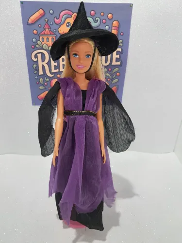 Boneca Barbie fantasia Bruxa (Halloween)