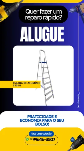 ESCADA DE ALUMINIO 150KG