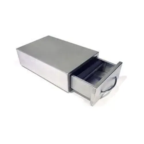 Gaveteiro inox para depósito de borra