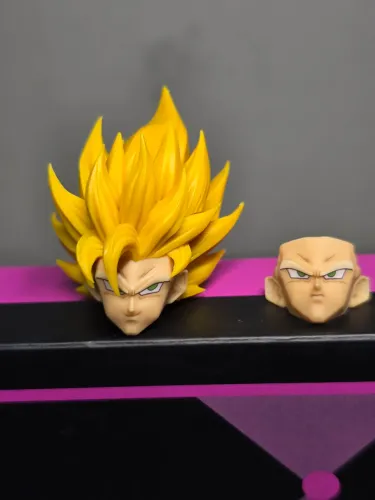 Dragon ball Z Kit Head Goku SSJ 2 Worm Novo
