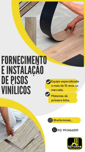 Piso Vinílico PROMOÇÃO(Fornecimento e instalação)