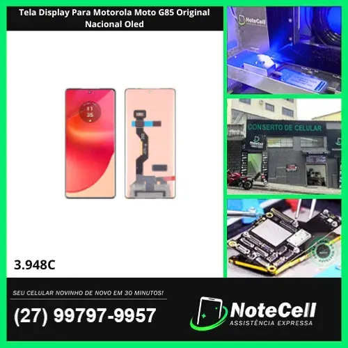 Tela Display Para Motorola Moto G85 Original Nacional Oled- Instalação Expressa Em 30 Min!
