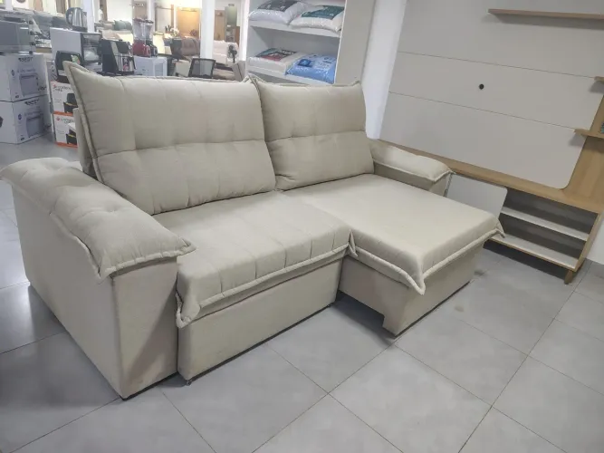 Sofá reclinável e retrátil 2.50 mts