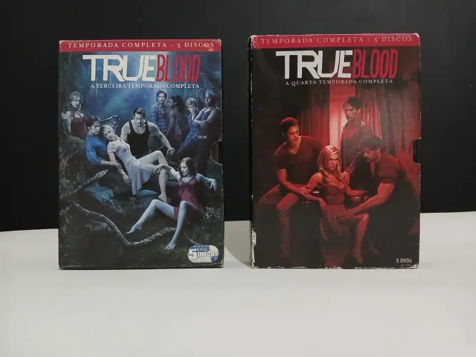 Lote Filmes DVDs Originais  Terceira e Quarta temporda completa TrueBlood