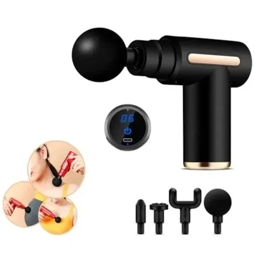 Massageador Elétrico Portátil com 6 Ponteiras