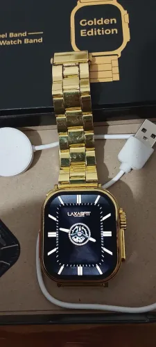 RELOGIO DOURADO SMARTWATCH BEM CONSERVADO 