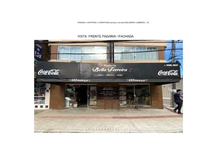 Ponto comercial- padaria centro BALNEÁRIO CAMBORIÚ