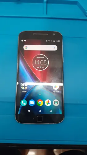 Celular smartphone moto G4 plus usado ler descrição defeito