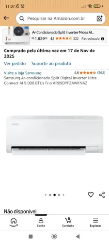 Ar condicionado Samsung