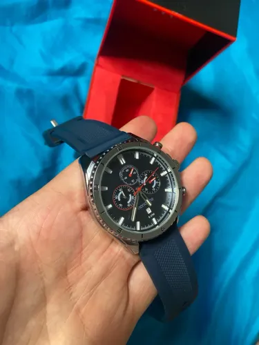MONDAINE ESPORTIVO PRATA E AZUL, ORIGINAL