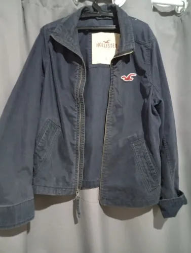 Jaqueta Hollister azul marinho