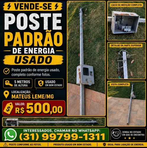 Oportunidade: Poste Padrão de Energia