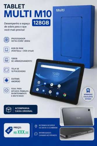 Tablet multilaser M10