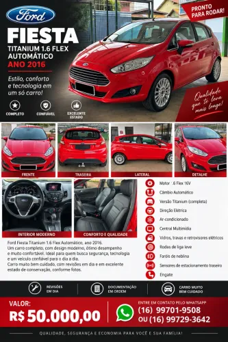 Ford Fiesta Tit./tit.plus 1.6 16V Flex Aut. 2016