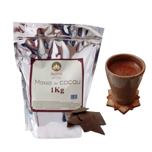 Cacau cerimonial 1kg em lascas 100% Puro Origem Amazônia Sattva